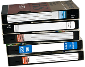 Stack of VHS Tapes
